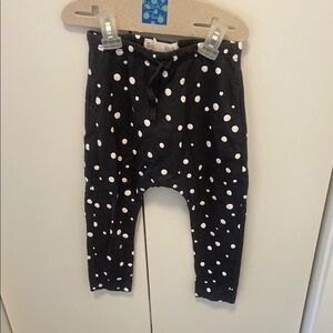 Cotton on Black and White Polka Dot drop crotch Pants